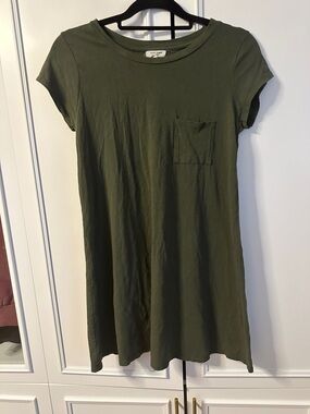 Heart & Hips Olive Green Short Sleeve Mini Dress